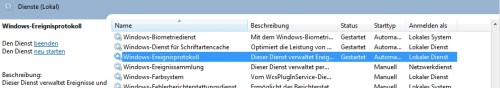 Windows Scheduler - Dienste