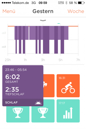 Misfit Shine - Schlaftracking 2