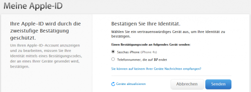 2FA - Code senden