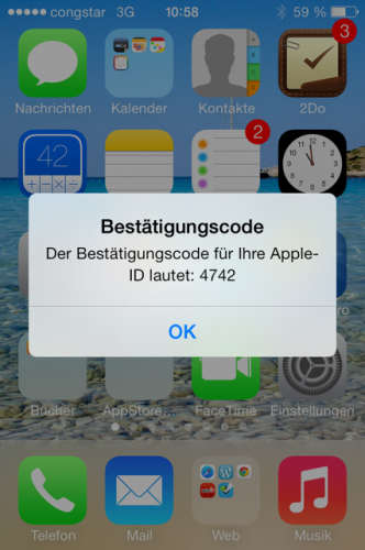 2FA - iPhone Code